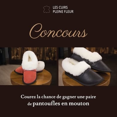 Participez au concours et remportez une paire de chaussons en laine, estimée à 135$.