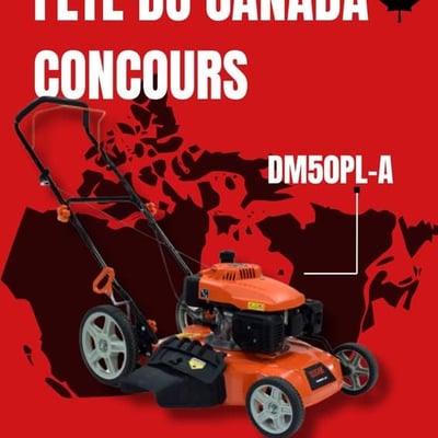 Participez au concours pour remporter une tondeuse DUCAR DM50PL-A d'une valeur de 450 $ !