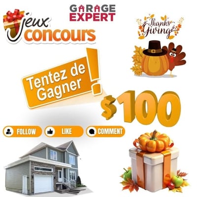 Concours Garage Expert - 100 dollars à remporter!
