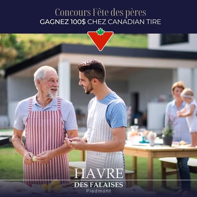 Participez au Concours Havre des Falaises et remportez un bon d'achat de 100 $ chez Canadian Tire !
