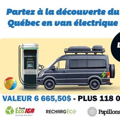 Concours IGA "Route des vacances" : Remportez une escapade en van électrique et plus de 120,000$ en prix !