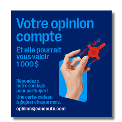 Concours Jean-Coutu : Remportez chaque mois une carte-cadeau de 1 000 dollars !