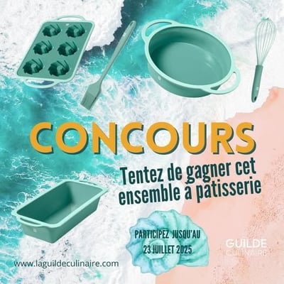 Participez au concours de La Guilde Culinaire et remportez un prestigieux ensemble à pâtisserie.