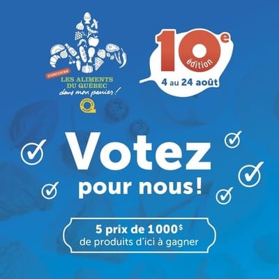 Concours : Les Aliments du Québec s'invitent dans mon panier !