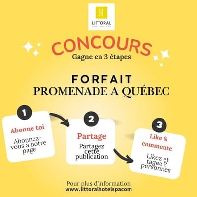 Concours Littoral : Gagnez un séjour avec spa et promenade au prestigieux hôtel de Québec !