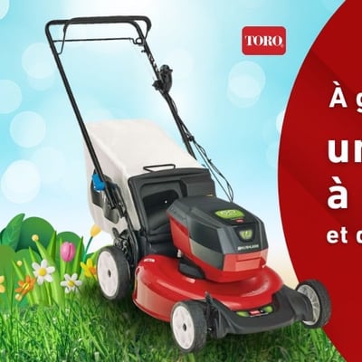 Participez au concours M105 et remportez une tondeuse à batterie !