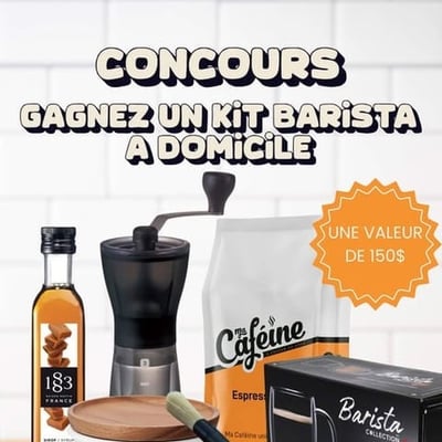 Concours Ma Caféine : Remportez un ensemble Barista pour votre domicile !