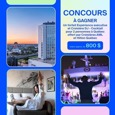 GIGANTESQUE CONCOURS - 25 ans de célébration par Québec Vacances !