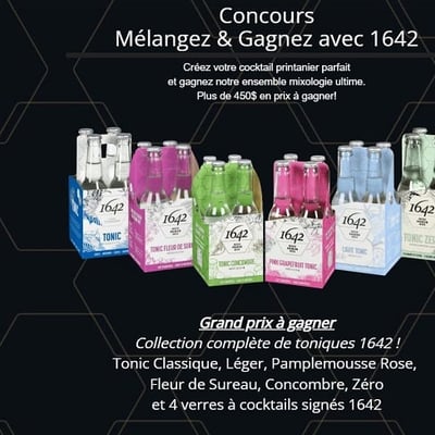 Participez au concours Mélangez & Gagnez avec 1642 !