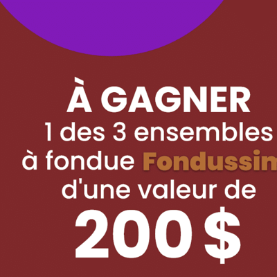 Concours « Métro » : Remportez 3 services à fondue 3-en-1 Fondussimo, d'une valeur de 200 $ chacun.