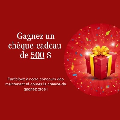 Concours Mobilier Félix Valois : Bon d'achat d'une valeur de 500$