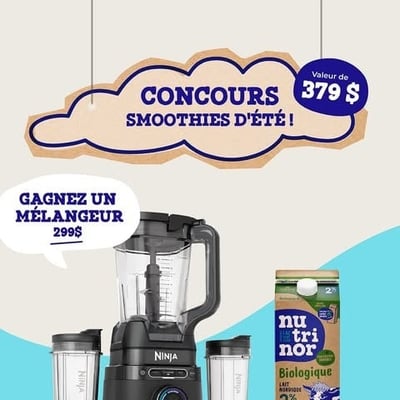 Concours exquis des Smoothies d'été de NUTRINOR!