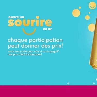 Concours BUBLY, Offrez un sourire en or!