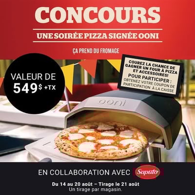 Participez au concours Pasquier et savourez l'expérience pizza avec Ooni !