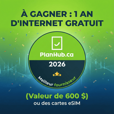 Concours PlanHub.ca : Remportez une année d'Internet sans frais !