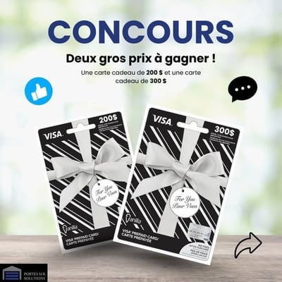 Concours MR Solutions : 500$ en cartes-cadeaux à remporter!