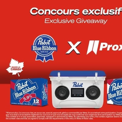 Concours Proxi - Remportez une des deux glacières Pabst avec enceinte intégrée.