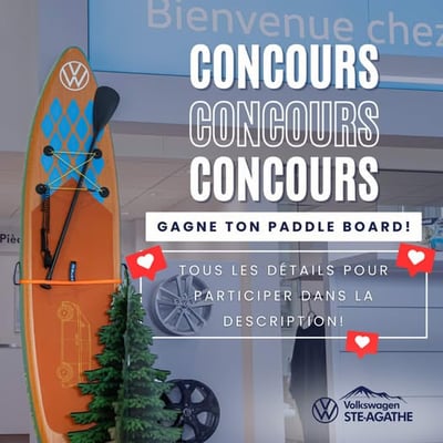 Concours : Remportez un Paddle Board gonflable Volkswagen !