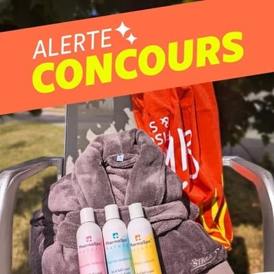 Participez au concours Sima pour remporter un ensemble Pharma spa : 3 flacons, peignoir, serviette.