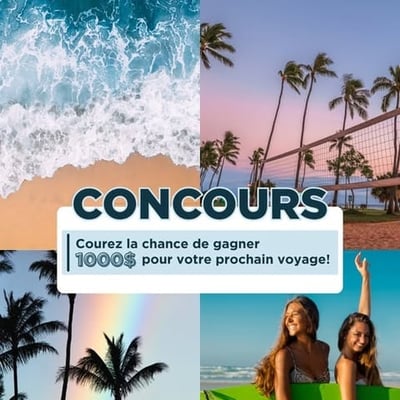 Concours prestigieux Sports Experts/Atmosphère Laurier : 1000$ pour organiser vos voyages ensoleillés !