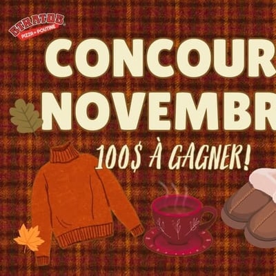 Participez au Concours Stratos: gagnez 100$ en novembre pour une délicieuse poutine!