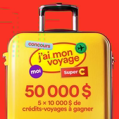 Concours Super C : 50 000 $ en crédits-voyages à remporter !