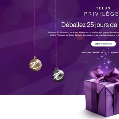 Concours Telus - Découvrez 25 jours de Privilèges exclusifs !