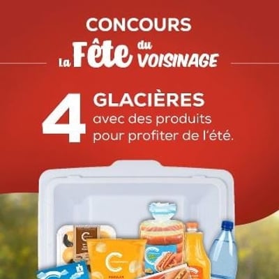 Participez et remportez l'une des quatre glacières garnies, évaluées à 350 $ l'unité!