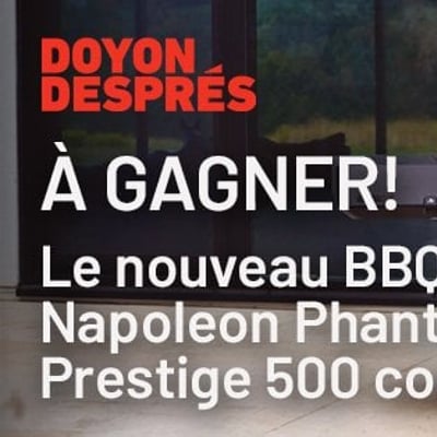 Participez au concours WKND 91,9 pour remporter un BBQ Napoleon Phantom Prestige 500!