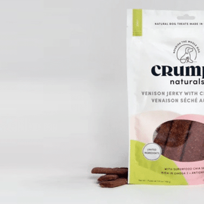 Échantillons offerts de bouchées séchées de venaison par Crump's Naturals.