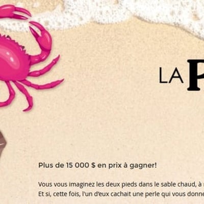 Soyez l'heureux élu de 3 000 $ en crédits-voyage via le concours "La Perle Cachée".