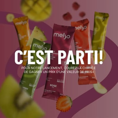 Remportez un assortiment de 20 smoothies Melyo!