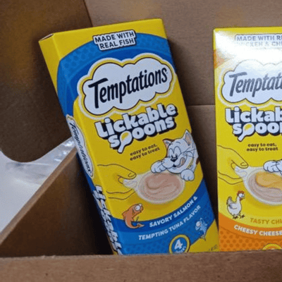 GRACIEUX : Délices pour félins Temptations Cuillères à Lécher (40g)