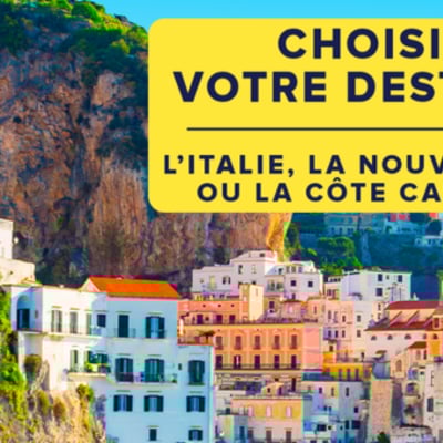 Partez en duo pour un périple de 15 000$ en Italie, en Nouvelle-Zélande ou sur la Côte californienne