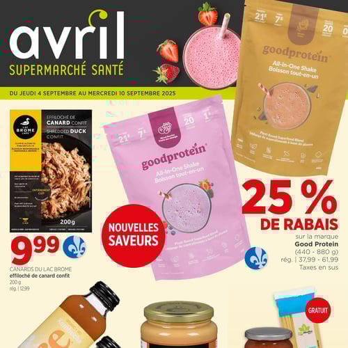  Avril - Supermarché Santé