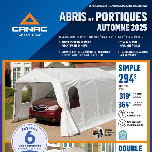  Canac - Abris et Portiques Automne 2025