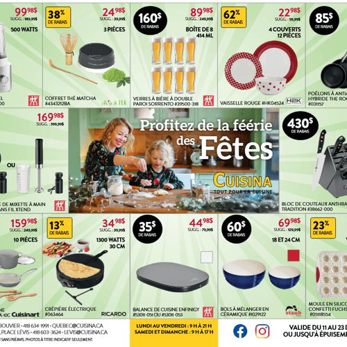  Cuisina - Profites de la Féérie des Fêtes