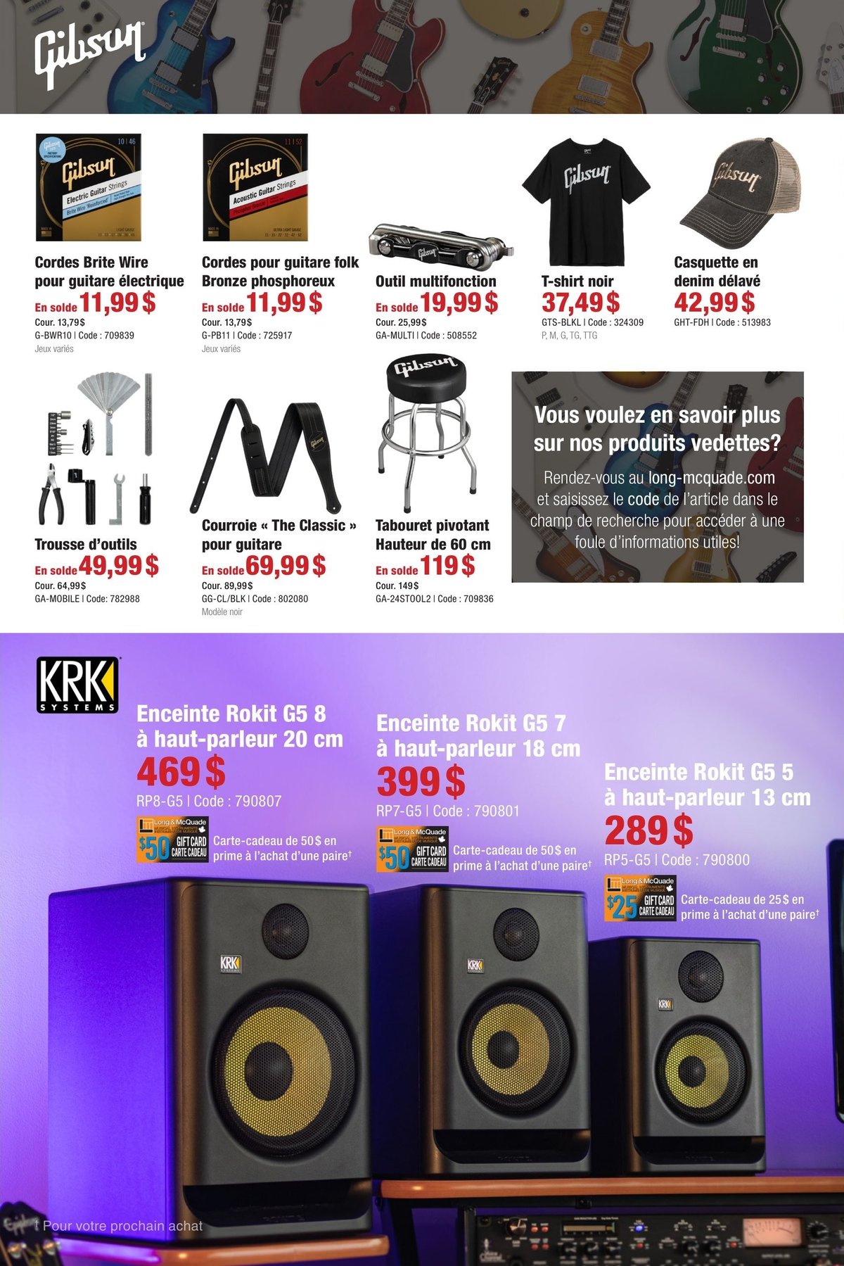  Long & McQuade Instruments de Musique