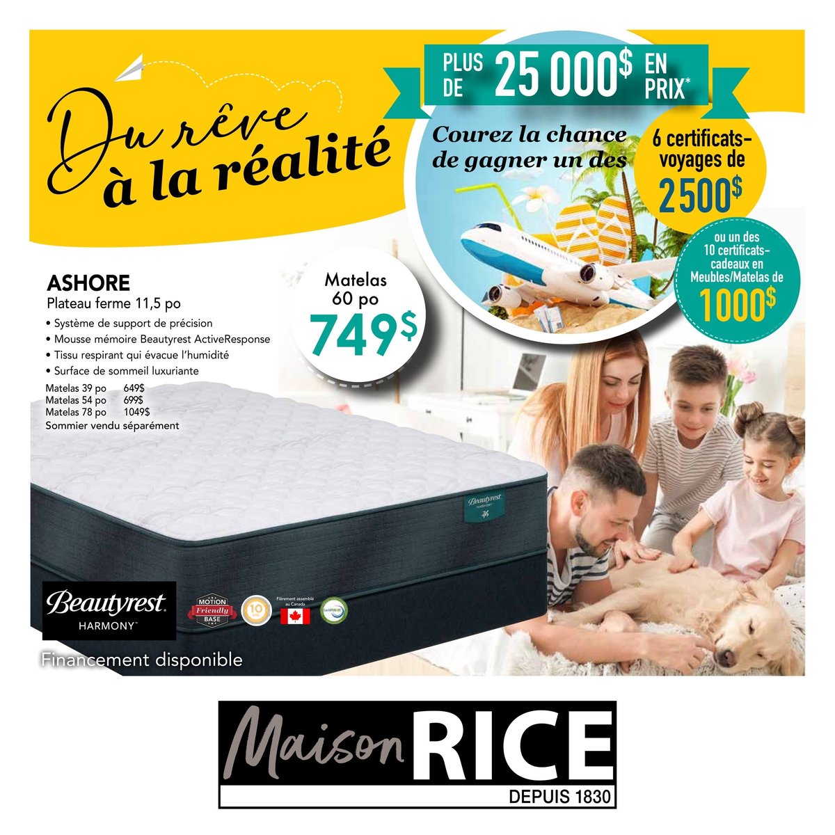  Maison Rice - Matelas