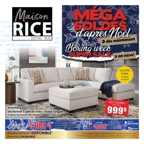  Maison Rice - Méga Soldes d'Après-Noël