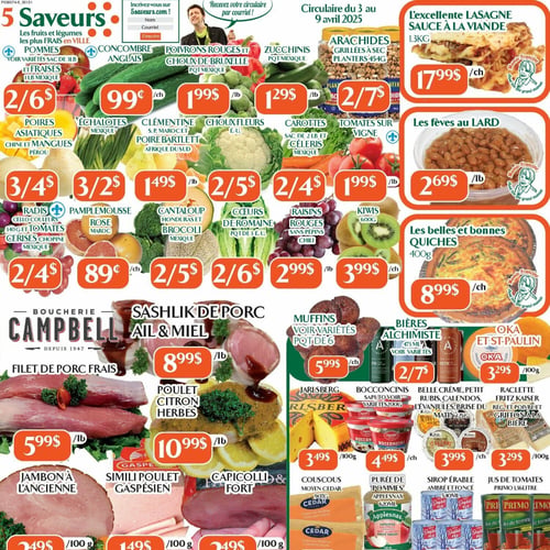 Marché Le 5 Saveurs - Page : 1 - Découvrez les Délices en Promotion du ...