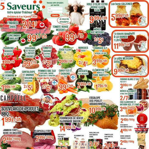 Marché Le 5 Saveurs - Page : 1 - Découvrez les Délices de la Semaine ...