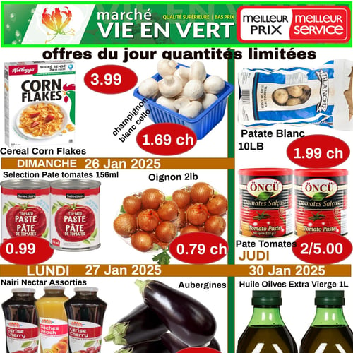  Marché Vie en Vert - Offres du Jour