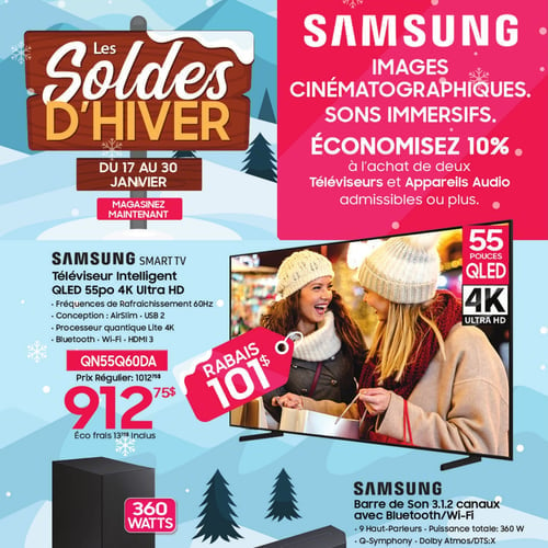  Meubles Gilles Émond - Soldes d'Hiver Samsung