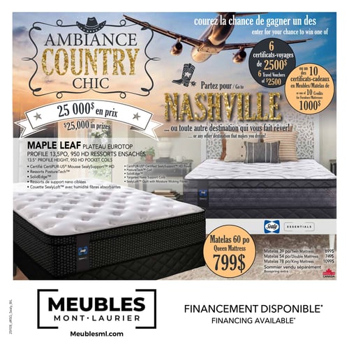  Meubles Mont-Laurier - Matelas