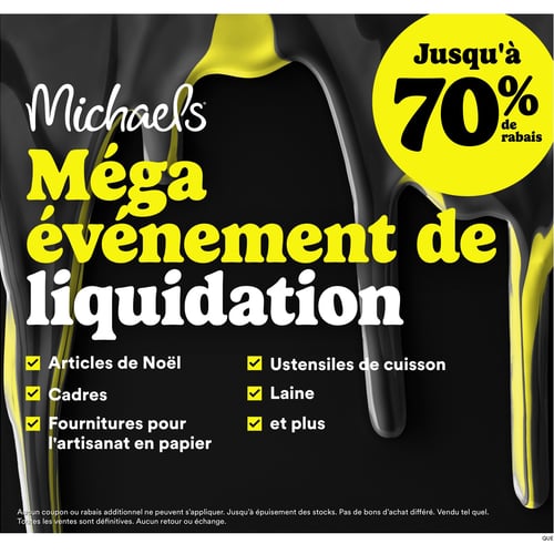  Michaels - Méga Événement de Liquidation