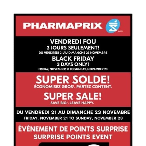  Pharmaprix - Vendredi Fou