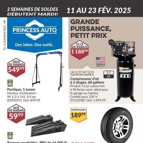 Princess Auto - Page : 1 - Déstockage d'Hiver : Offres Irrésistibles du ...