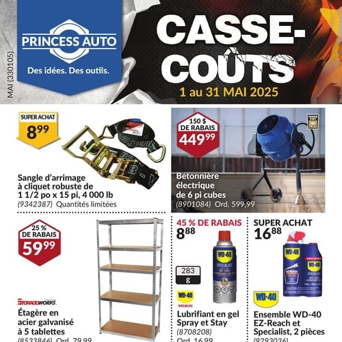  Princess Auto - Casse-Coûts