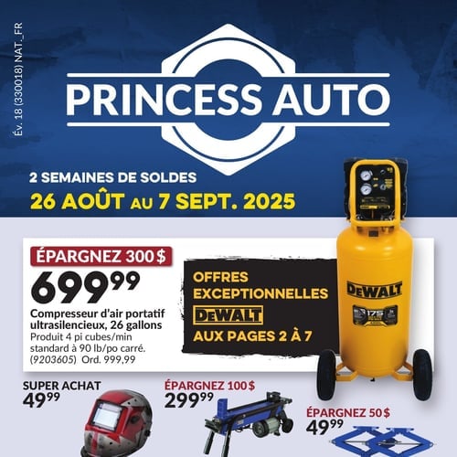  Princess Auto - Tout nécessaire pour l'atelier
